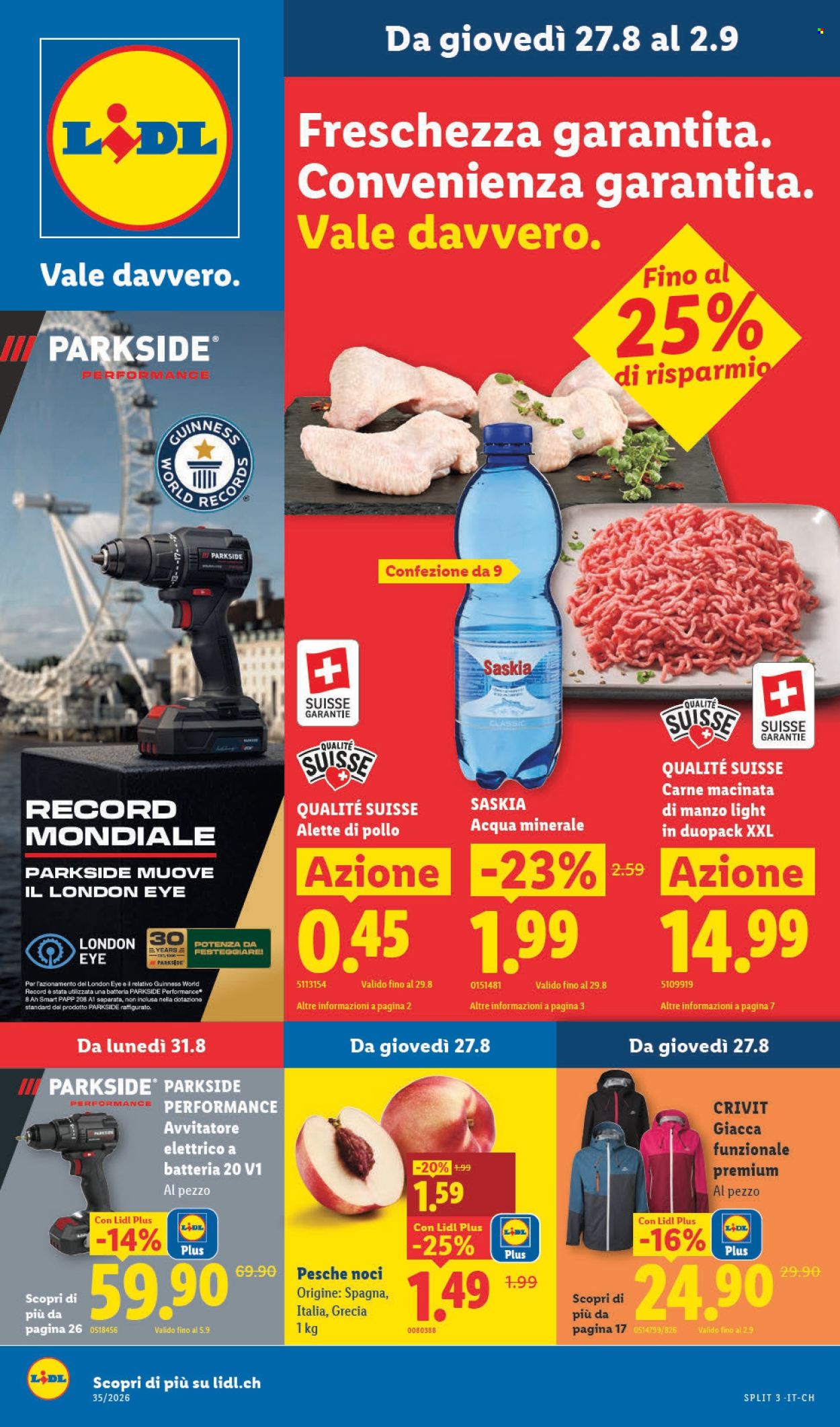 Prospekte Lidl - 27.8.2026 - 2.9.2026. Seite 1. Seite 1