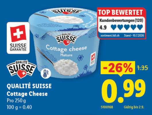 QUALITÉ SUISSE Cottage Cheese