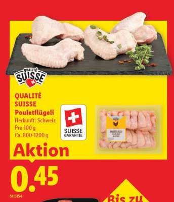 QUALITÉ SUISSE Pouletflügeli