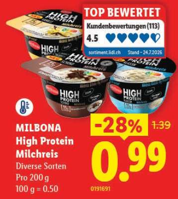 MILBONA High Protein Milchreis
