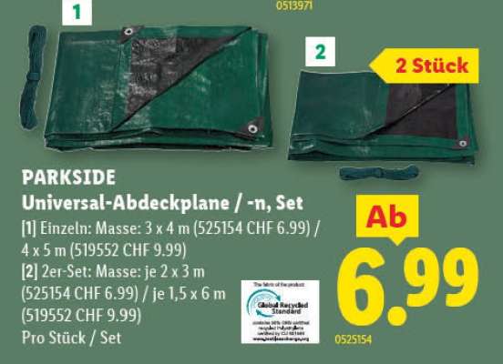 PARKSIDE Universal-Abdeckplane / -n, Set