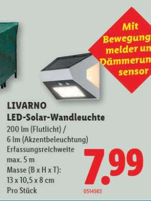 LIVARNO LED-Solar-Wandleuchte