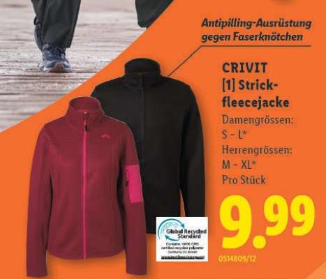 CRIVIT [1] Strickfleecejacke