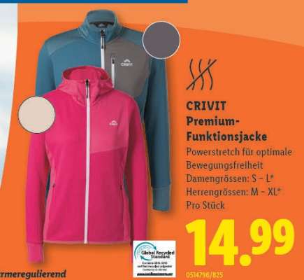 CRIVIT Premium-Funktionsjacke