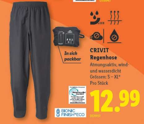 CRIVIT Regenhose