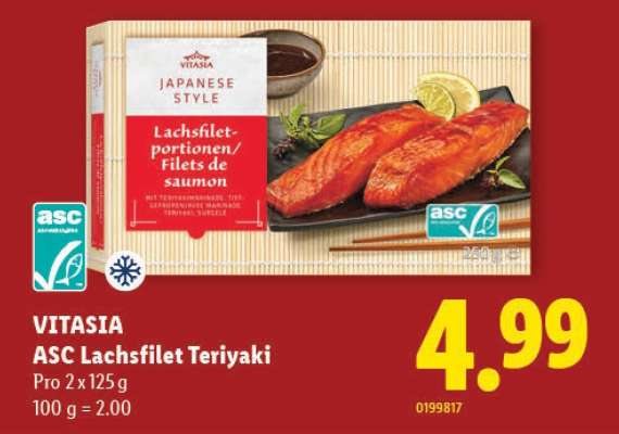 VITASIA ASC Lachsfilet Teriyaki