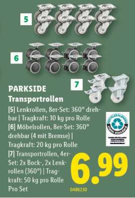 PARKSIDE Transportrollen