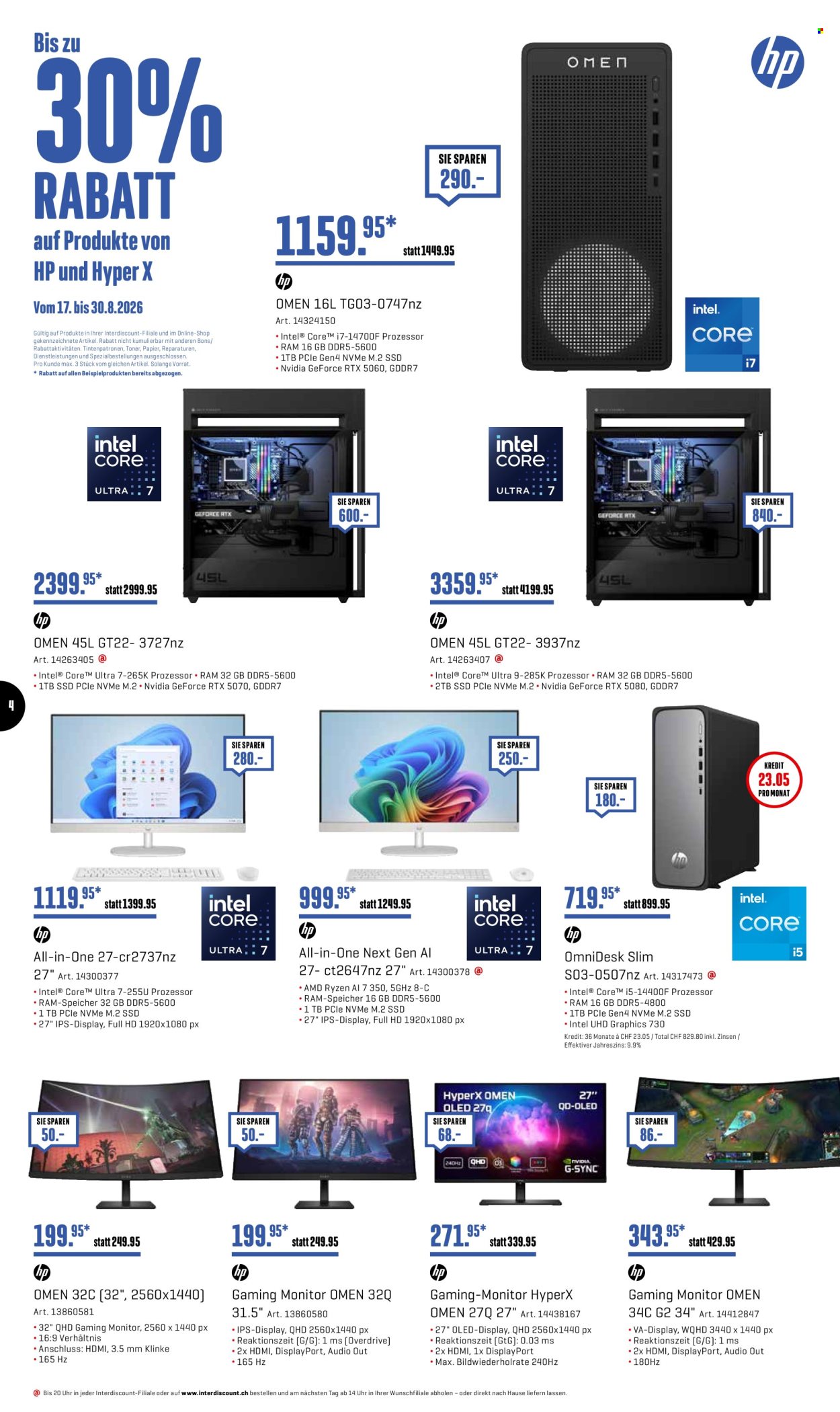 Prospekte Interdiscount - 24.8.2026 - 30.8.2026. Seite 4. Seite 4
