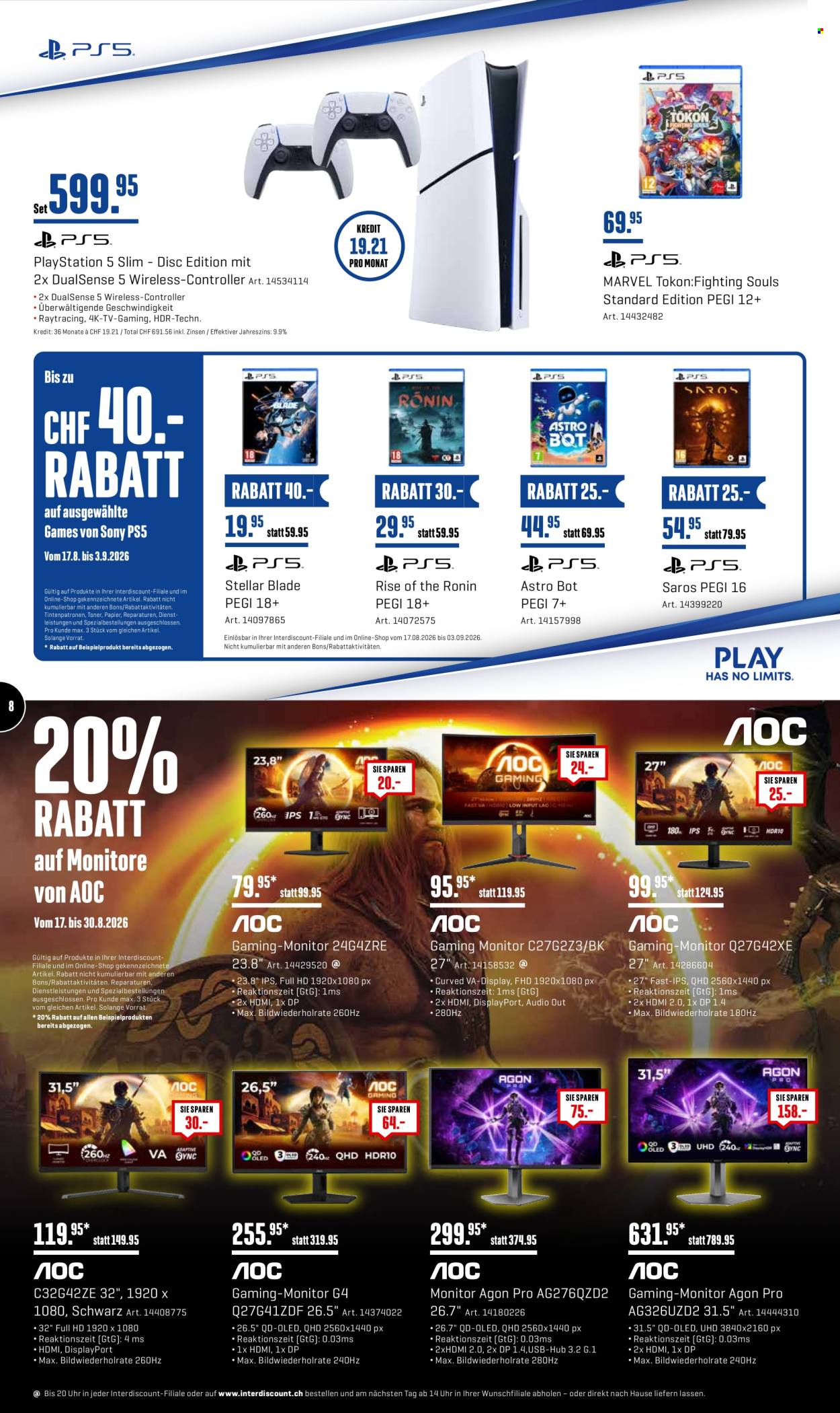 Prospekte Interdiscount - 24.8.2026 - 30.8.2026. Seite 8. Seite 8