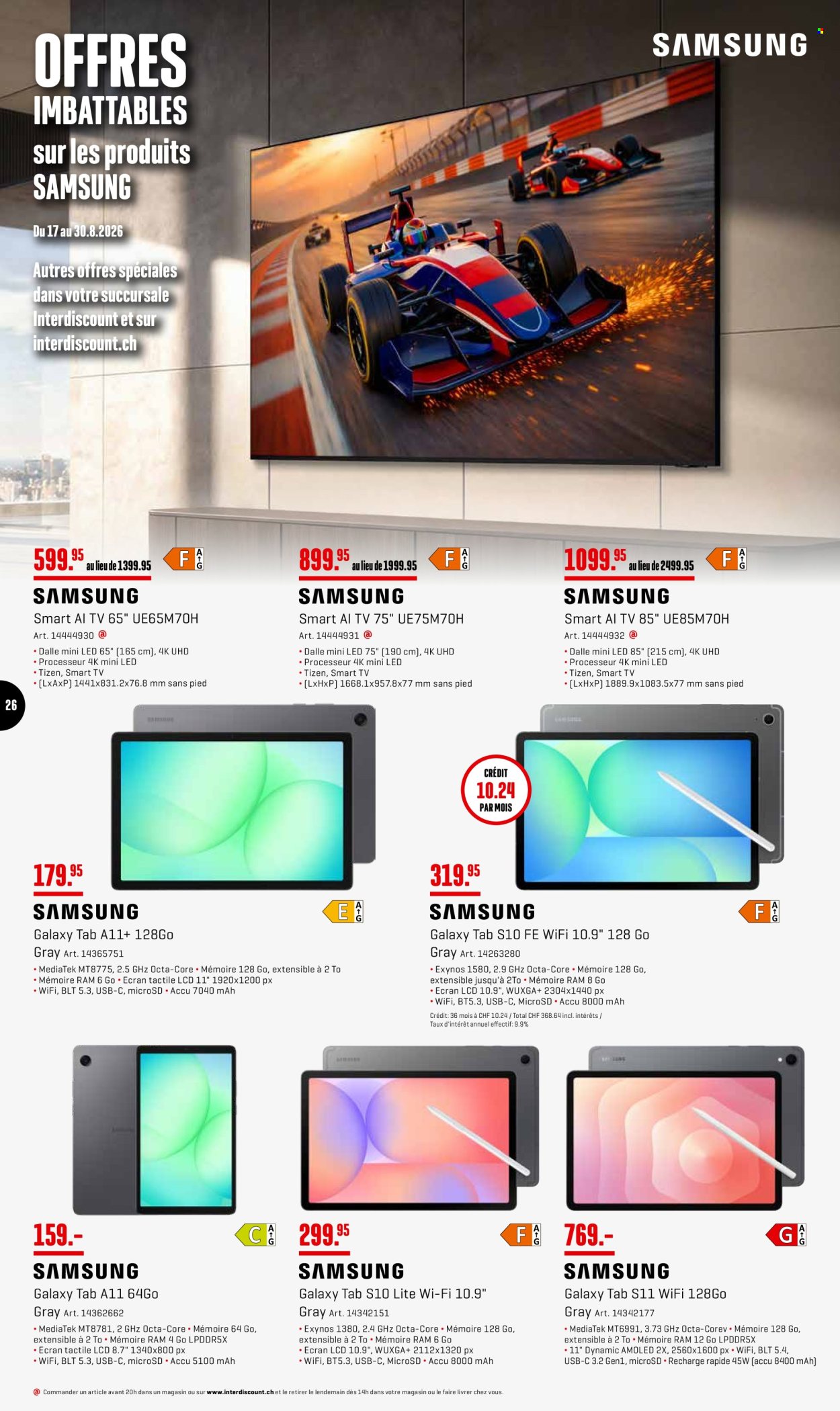 Prospekte Interdiscount - 24.8.2026 - 30.8.2026. Seite 26. Seite 26