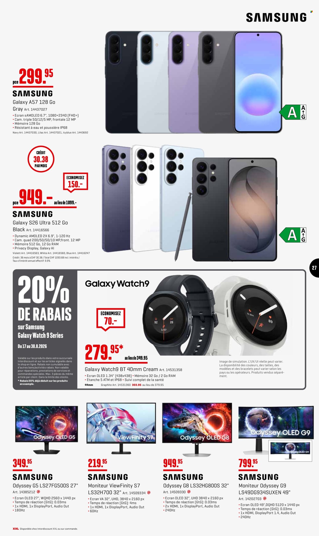 Prospekte Interdiscount - 24.8.2026 - 30.8.2026. Seite 27. Seite 27