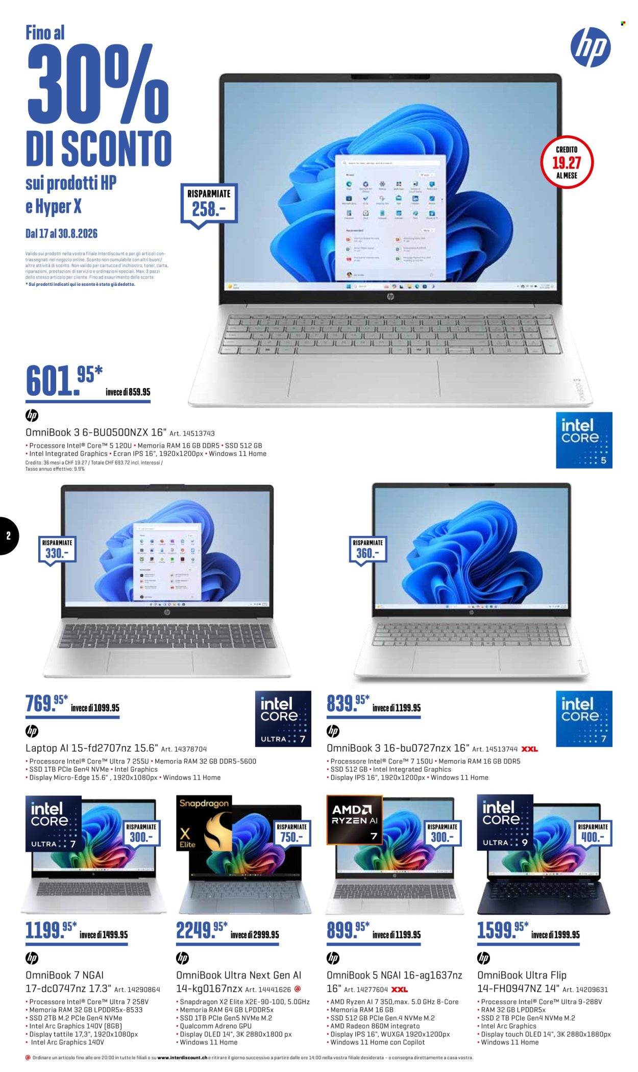 Prospekte Interdiscount - 24.8.2026 - 30.8.2026. Seite 2. Seite 2