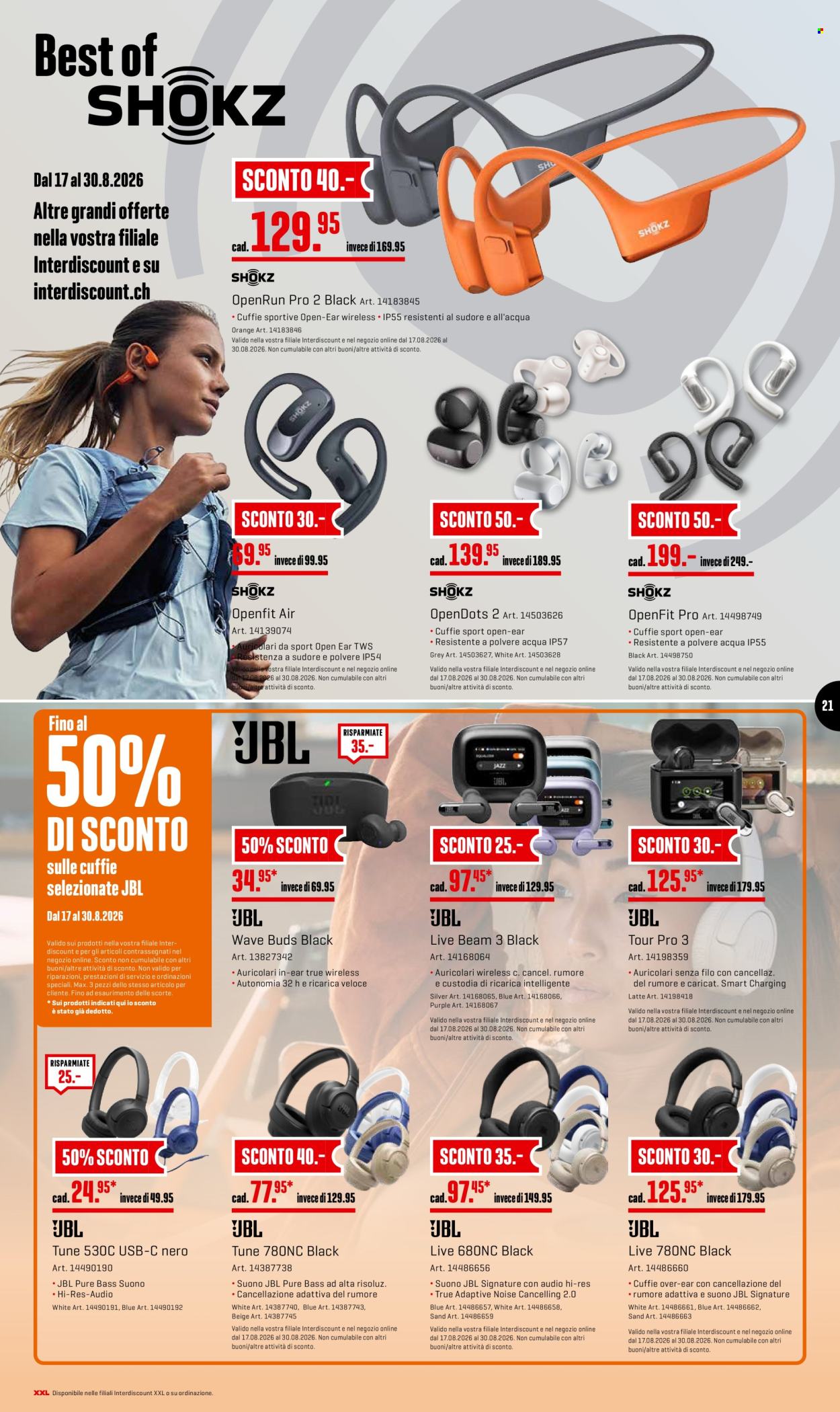 Prospekte Interdiscount - 24.8.2026 - 30.8.2026. Seite 21. Seite 21