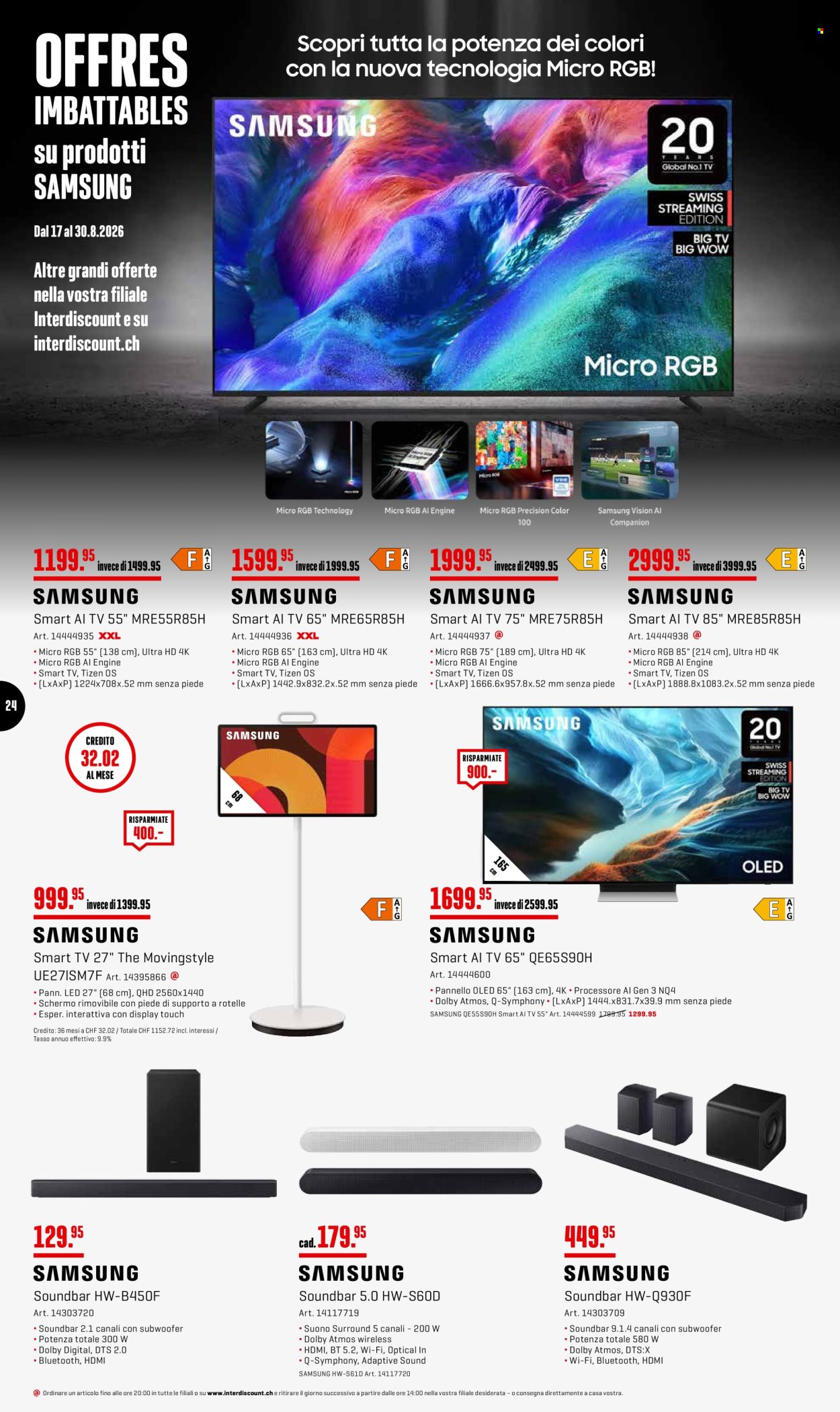 Prospekte Interdiscount - 24.8.2026 - 30.8.2026. Seite 24. Seite 24
