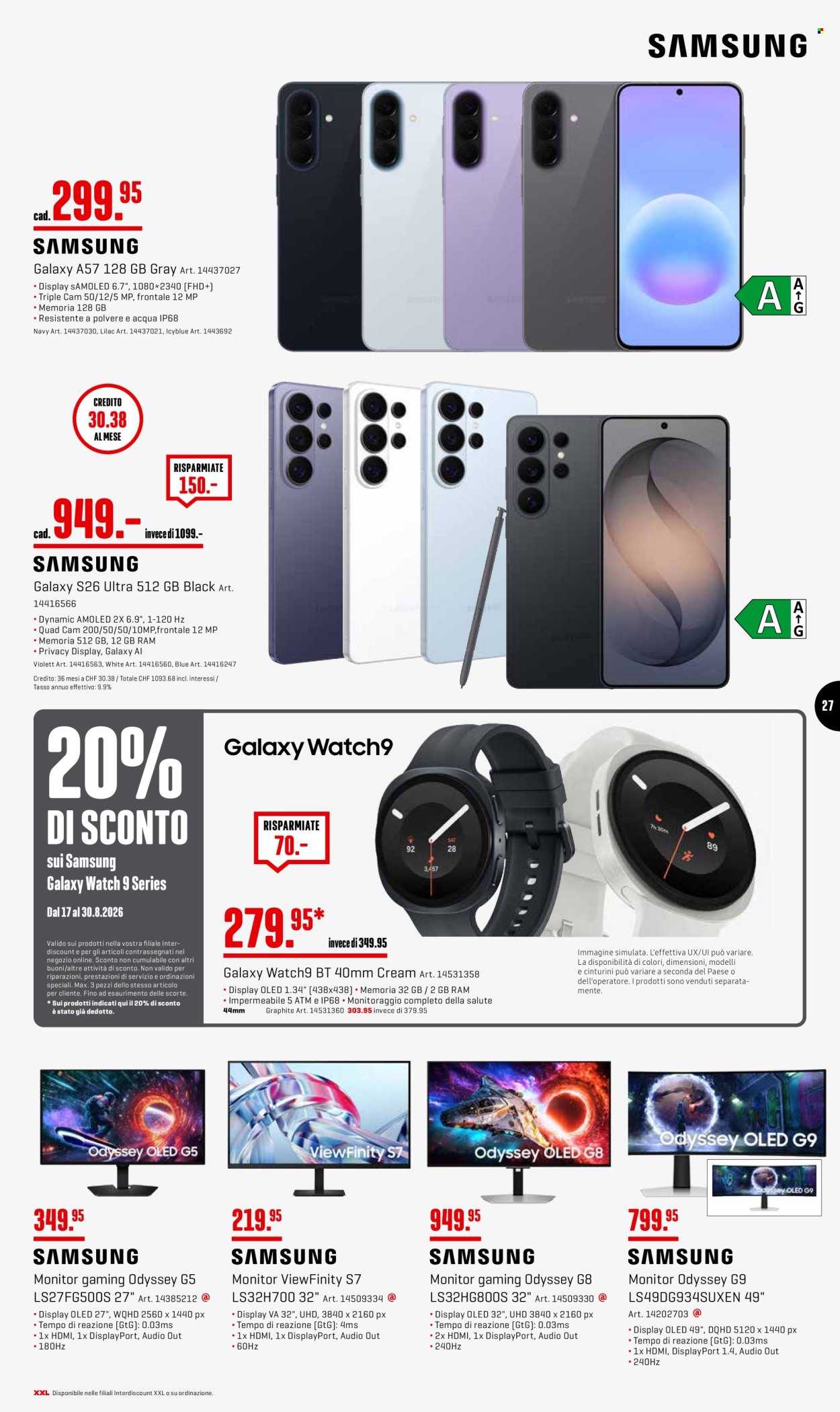 Prospekte Interdiscount - 24.8.2026 - 30.8.2026. Seite 27. Seite 27