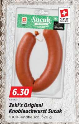 Zeki’s Original Knoblauchwurst Sucuk