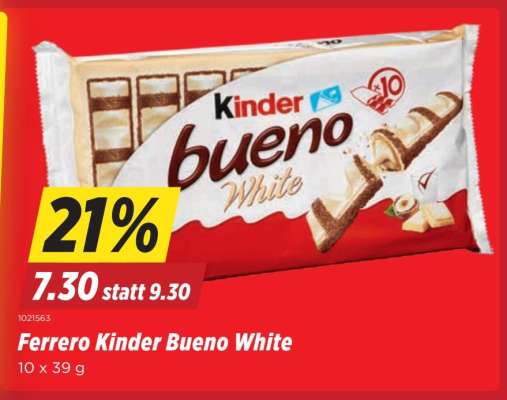 Ferrero Kinder Bueno White