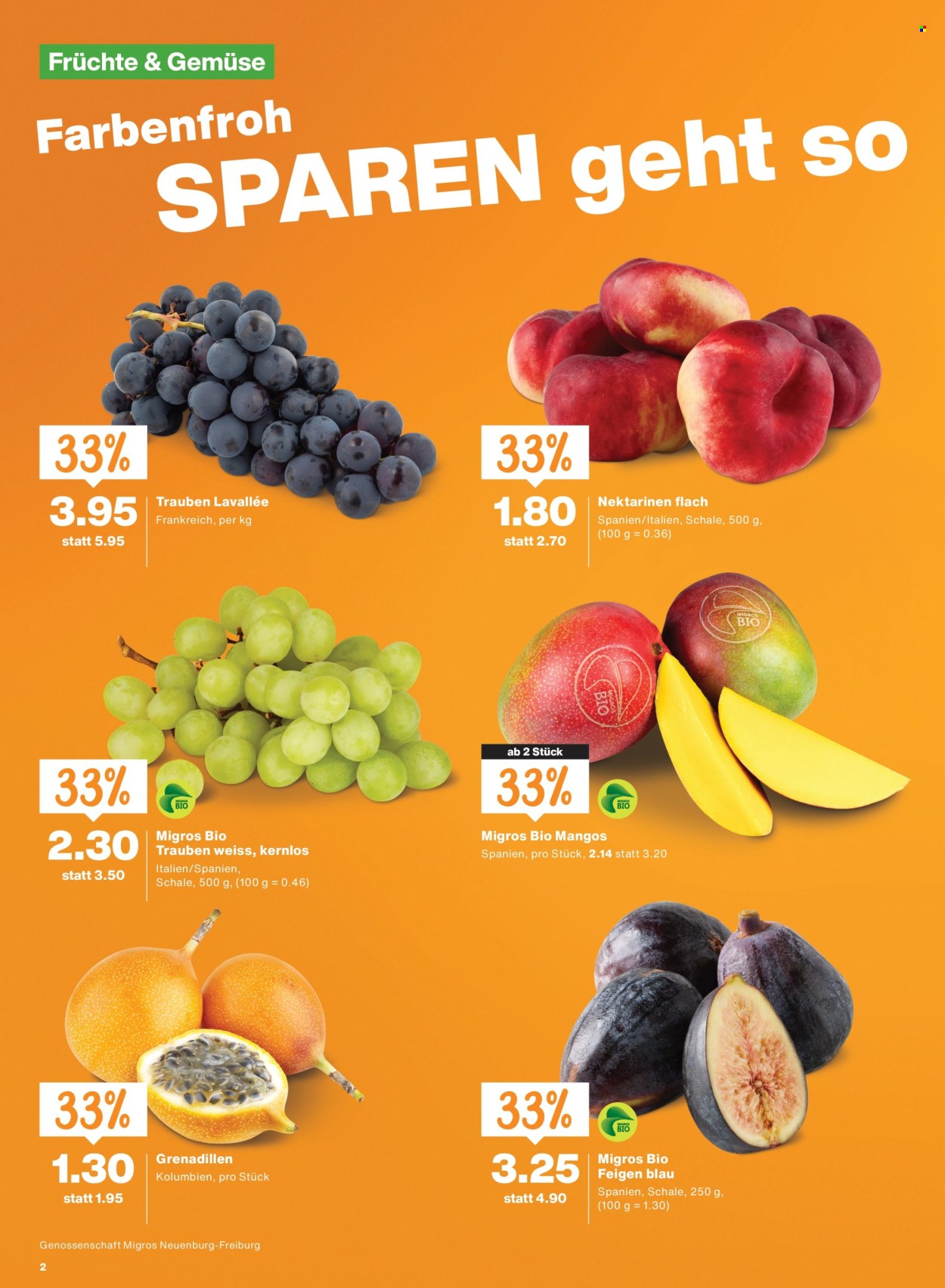 Prospekte Migros - 27.8.2026 - 2.9.2026. Seite 2. Seite 2