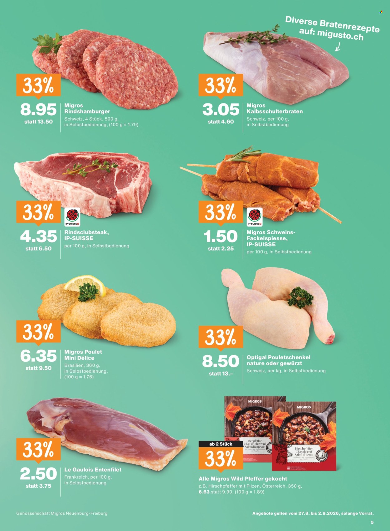 Prospekte Migros - 27.8.2026 - 2.9.2026. Seite 5. Seite 5
