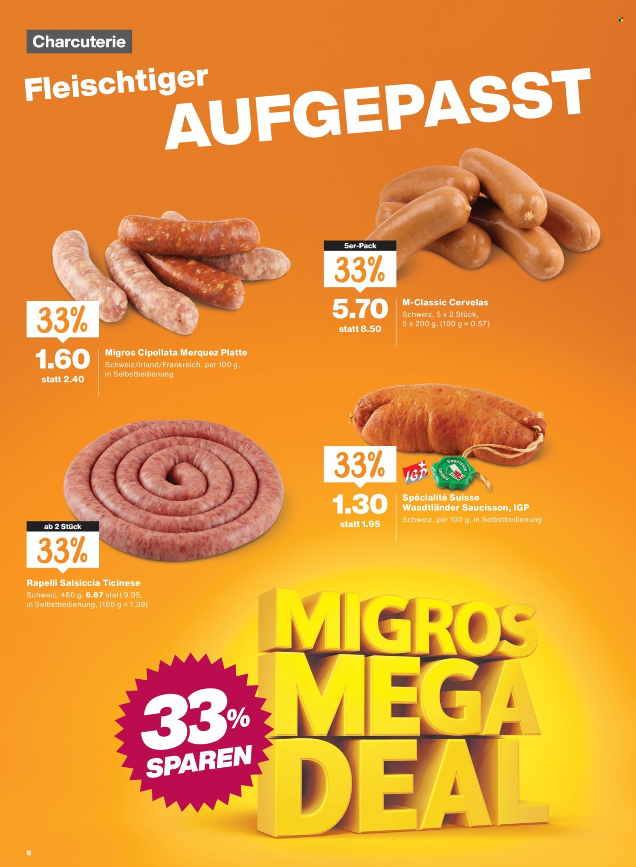 Prospekte Migros - 27.8.2026 - 2.9.2026. Seite 6. Seite 6