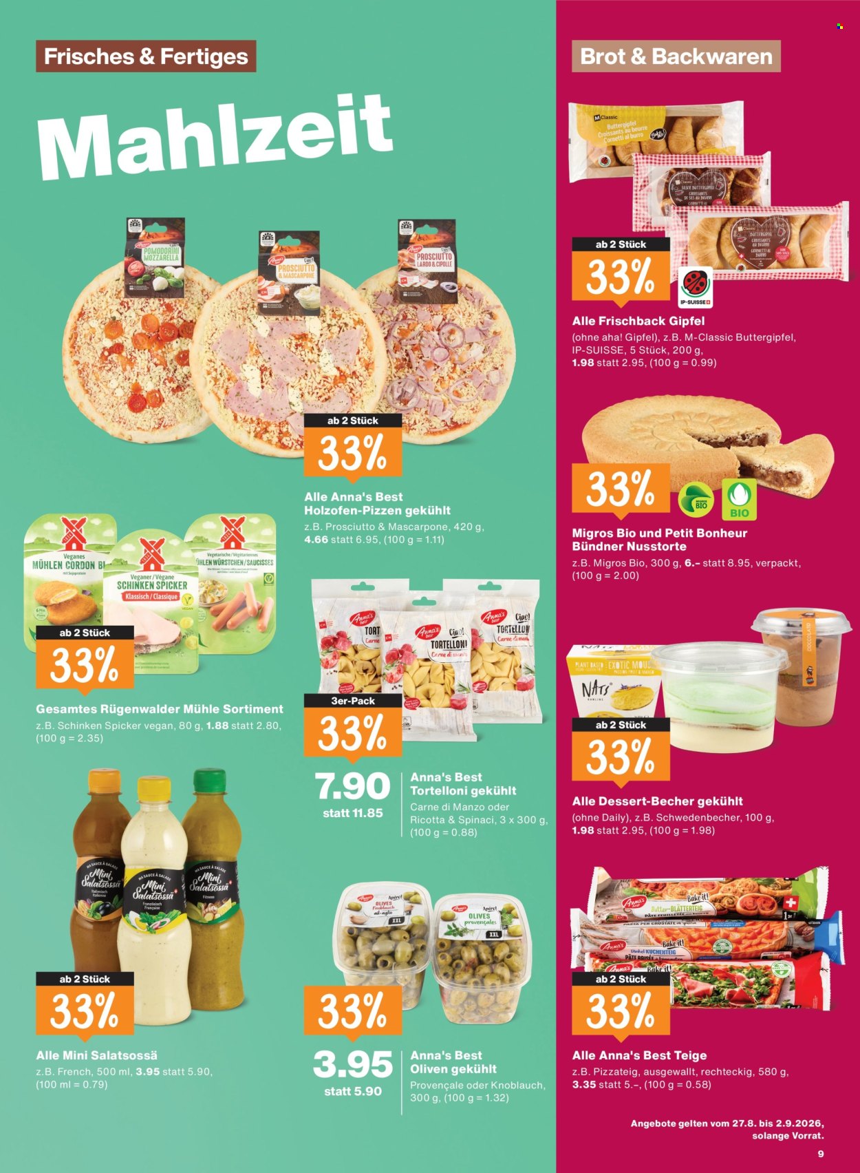 Prospekte Migros - 27.8.2026 - 2.9.2026. Seite 9. Seite 9