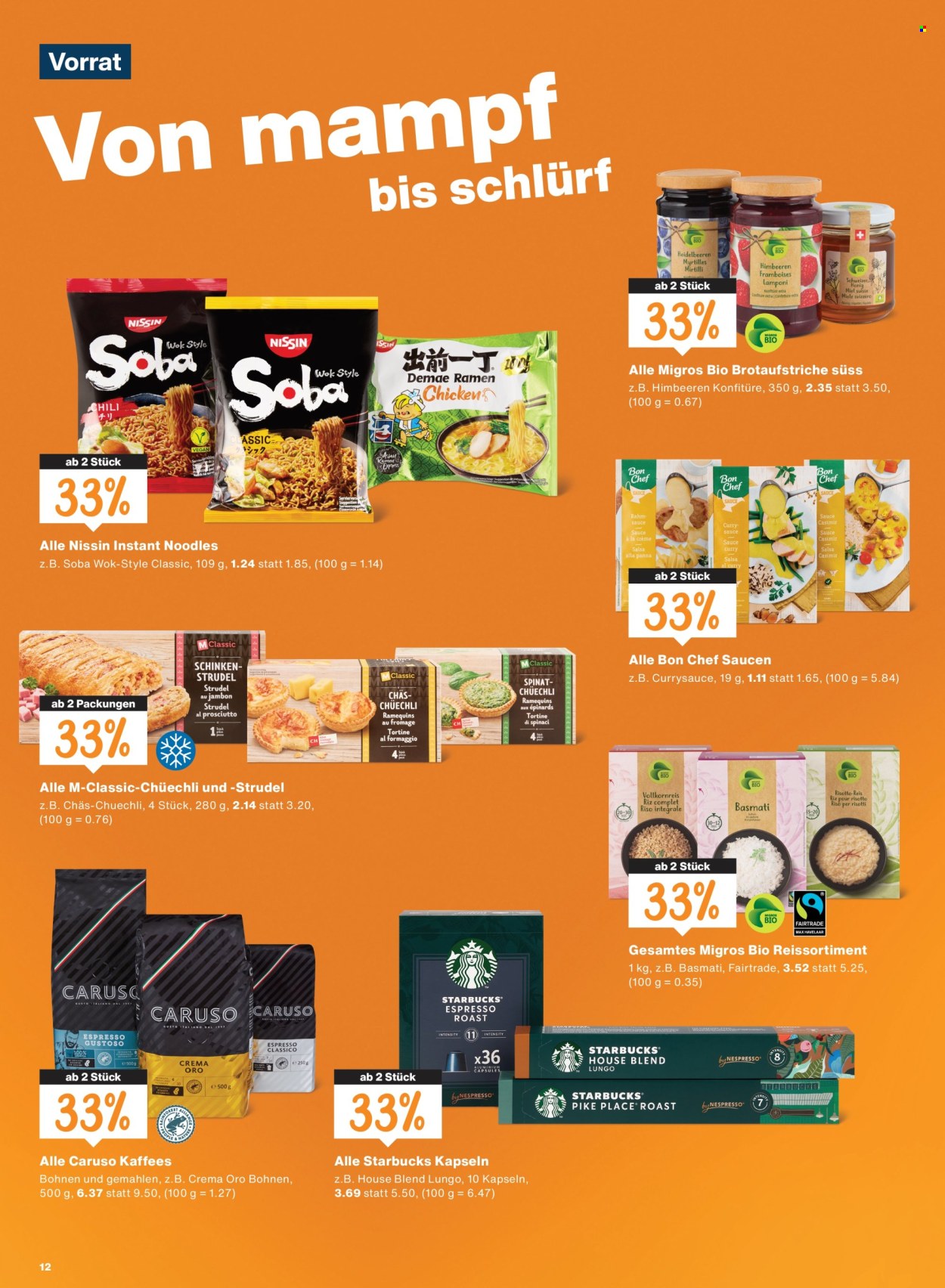 Prospekte Migros - 27.8.2026 - 2.9.2026. Seite 12. Seite 12