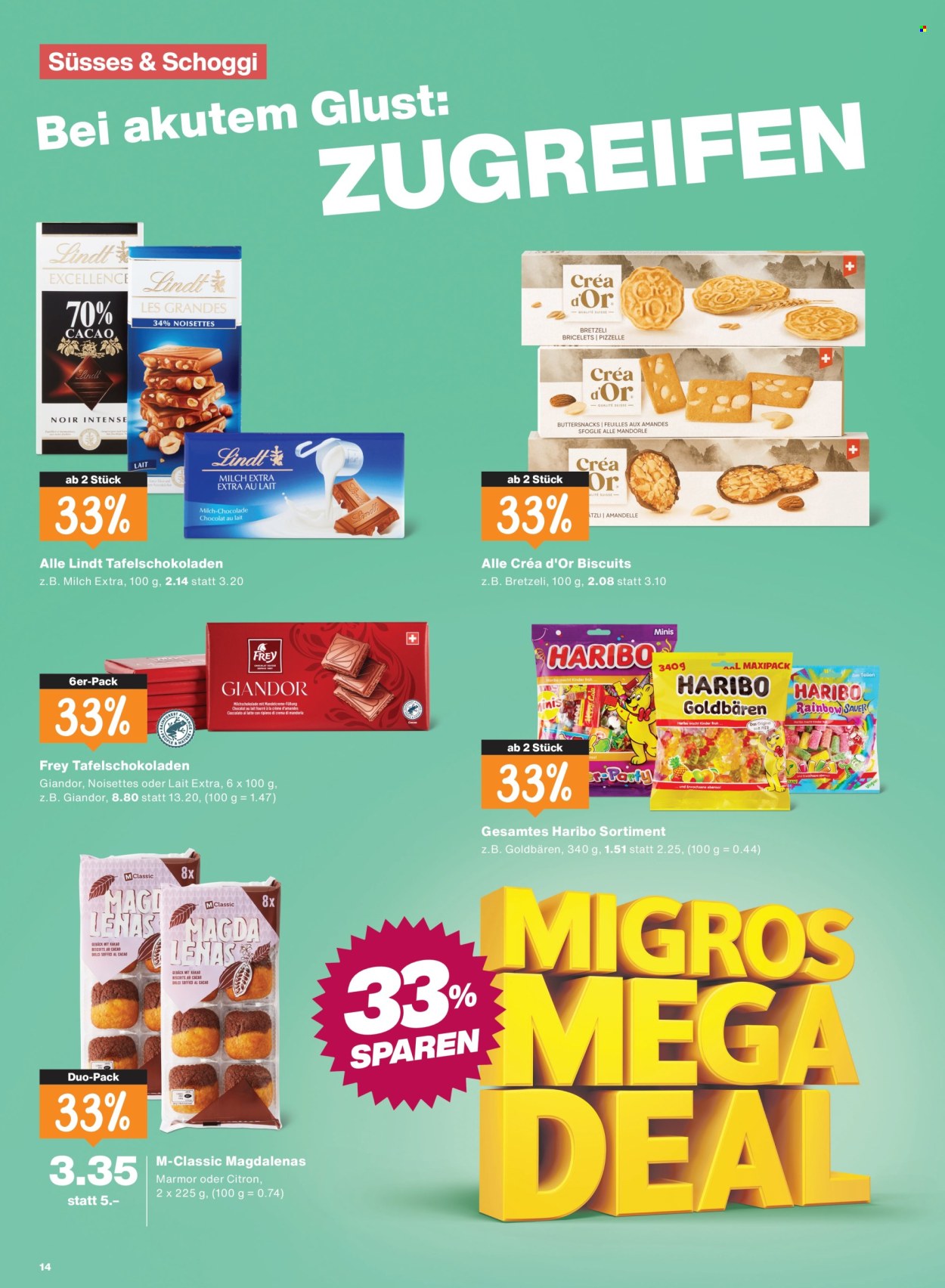 Prospekte Migros - 27.8.2026 - 2.9.2026. Seite 14. Seite 14
