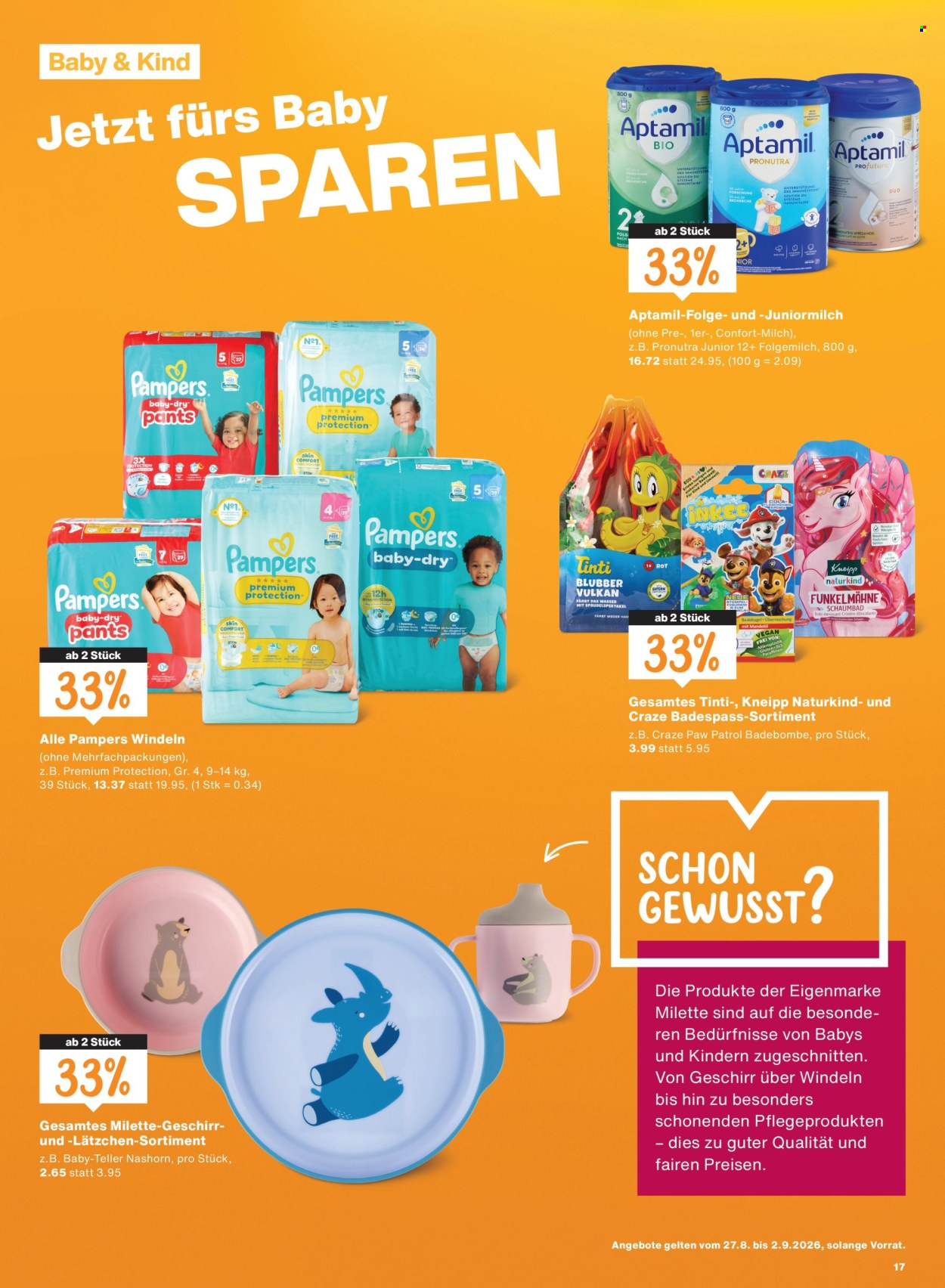 Prospekte Migros - 27.8.2026 - 2.9.2026. Seite 17. Seite 17