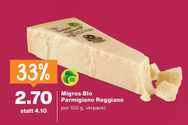 Migros Bio Parmigiano Reggiano