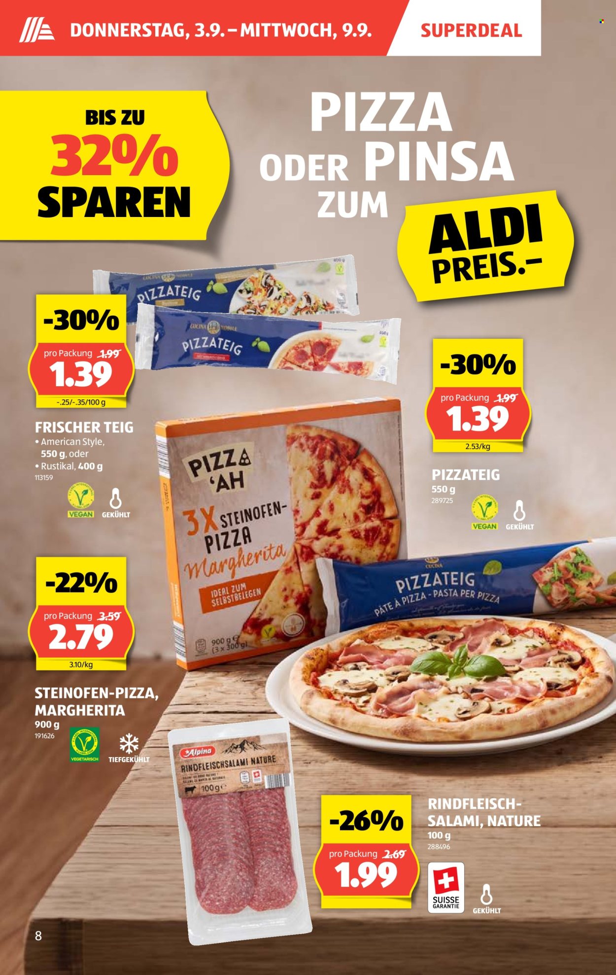 Prospekte Aldi - 3.9.2026 - 9.9.2026. Seite 8. Seite 8