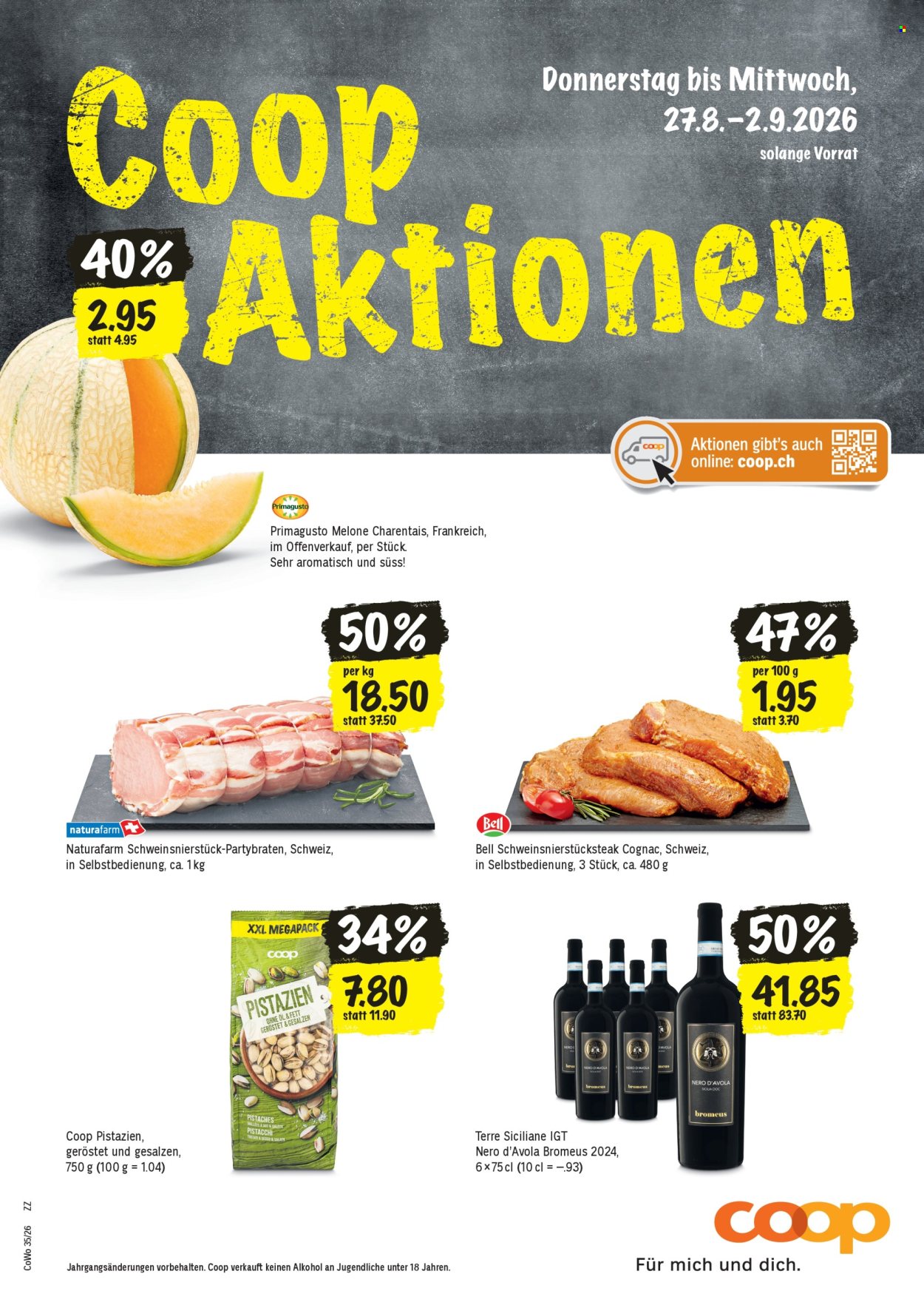 Prospekte Coop - 27.8.2026 - 2.9.2026. Seite 1. Seite 1