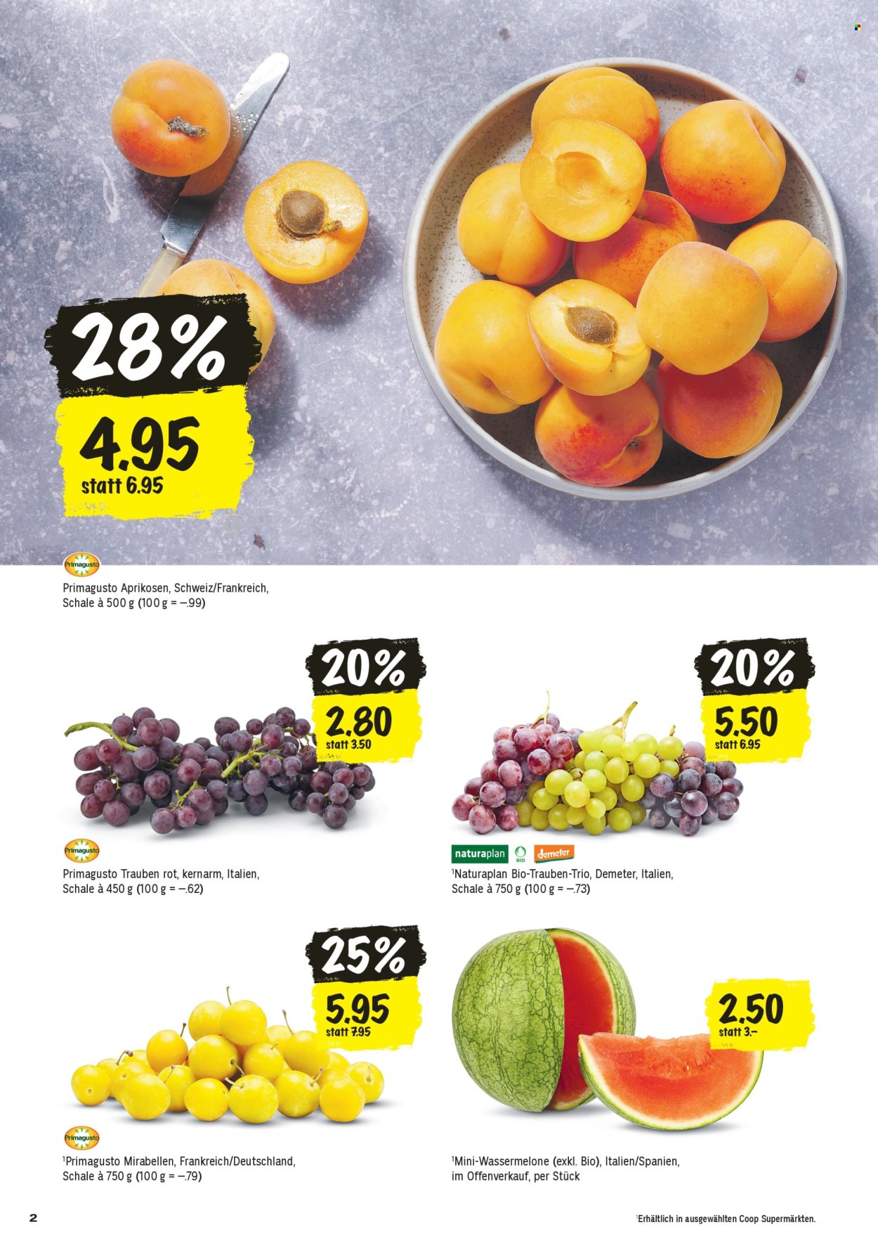 Prospekte Coop - 27.8.2026 - 2.9.2026. Seite 2. Seite 2
