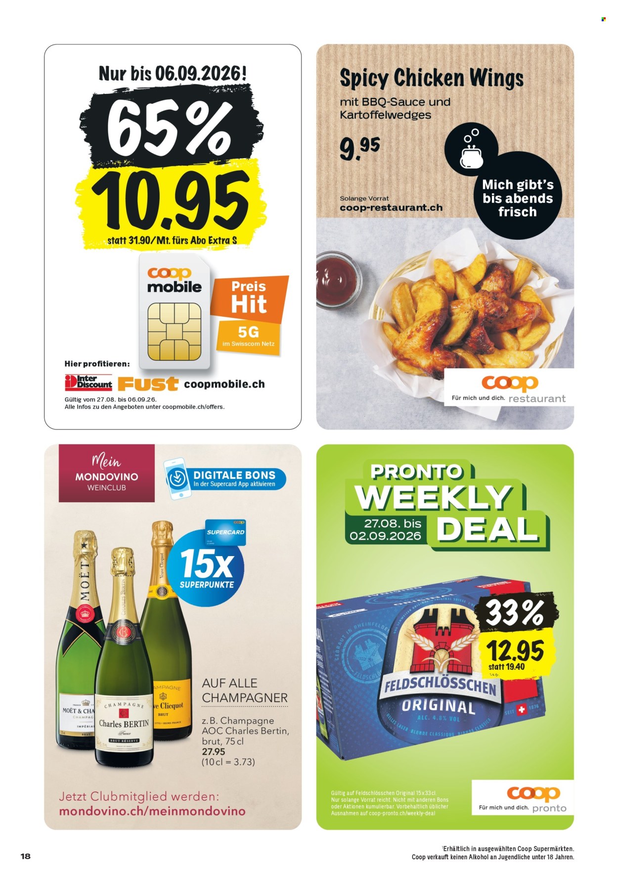Prospekte Coop - 27.8.2026 - 2.9.2026. Seite 18. Seite 18