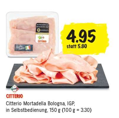 Citterio Mortadella Bologna, IGP