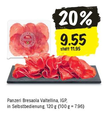 Panzeri Bresaola Valtellina, IGP