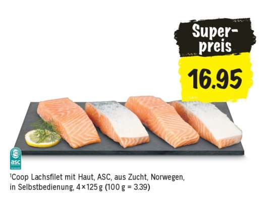 Coop Lachsfilet mit Haut
