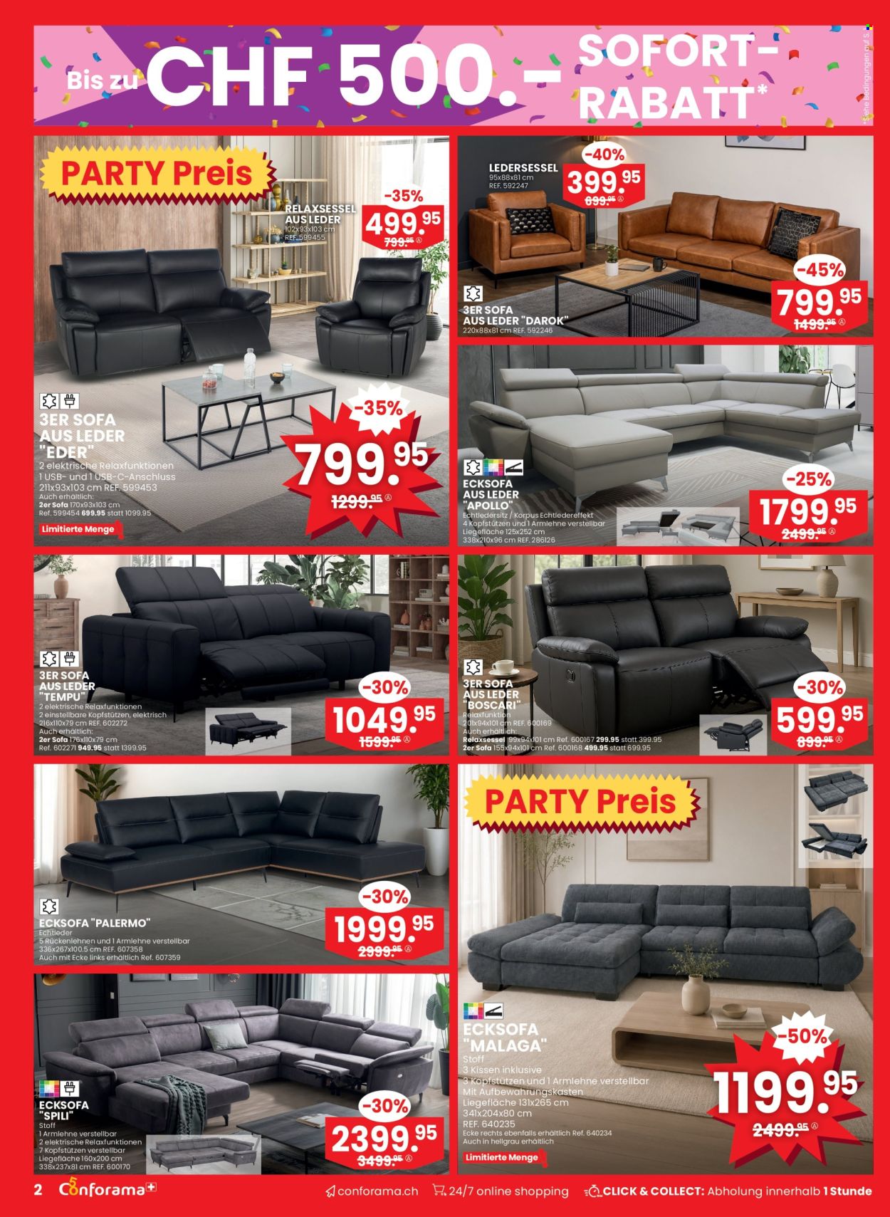 Prospekte Conforama - 2.9.2026 - 15.9.2026. Seite 2. Seite 2