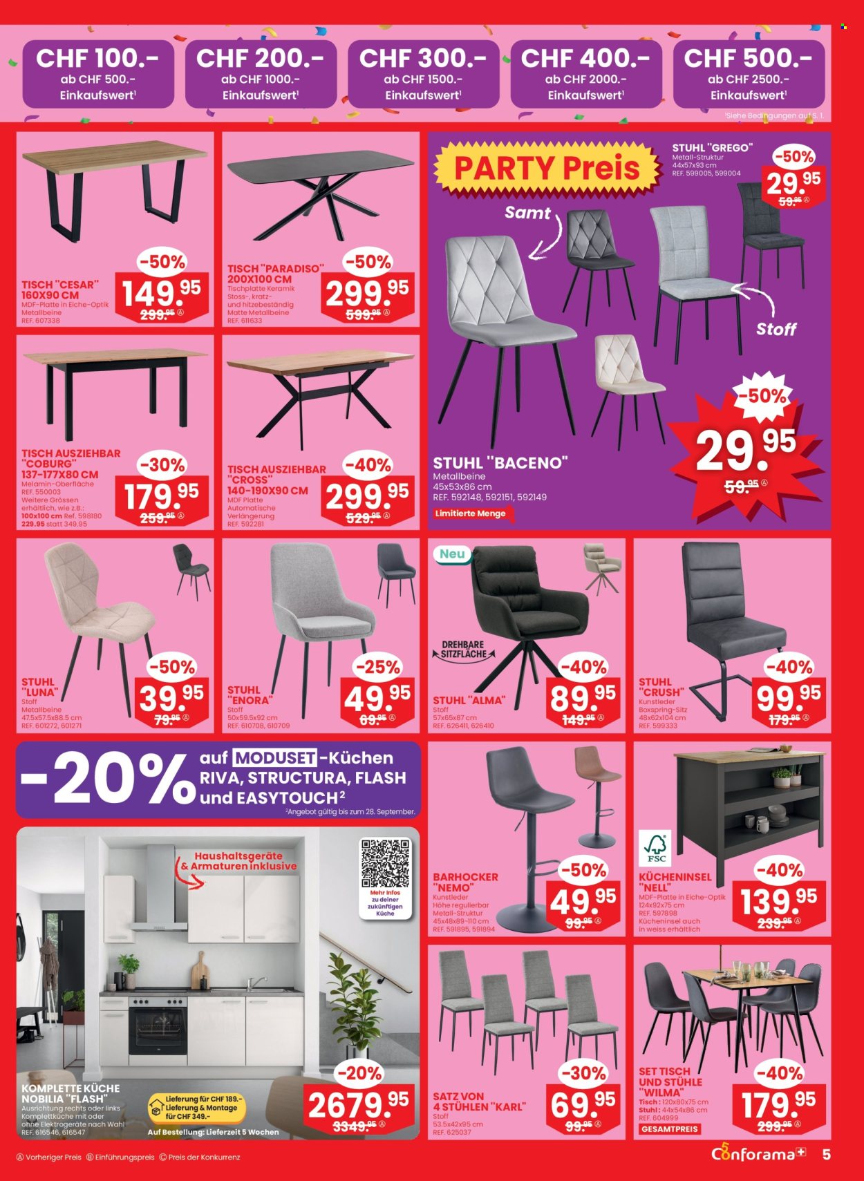 Prospekte Conforama - 2.9.2026 - 15.9.2026. Seite 5. Seite 5