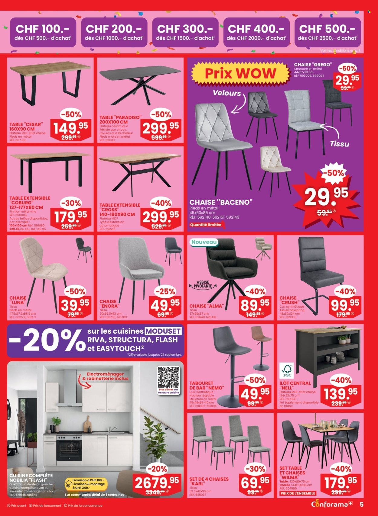 Prospekte Conforama - 2.9.2026 - 15.9.2026. Seite 5. Seite 5