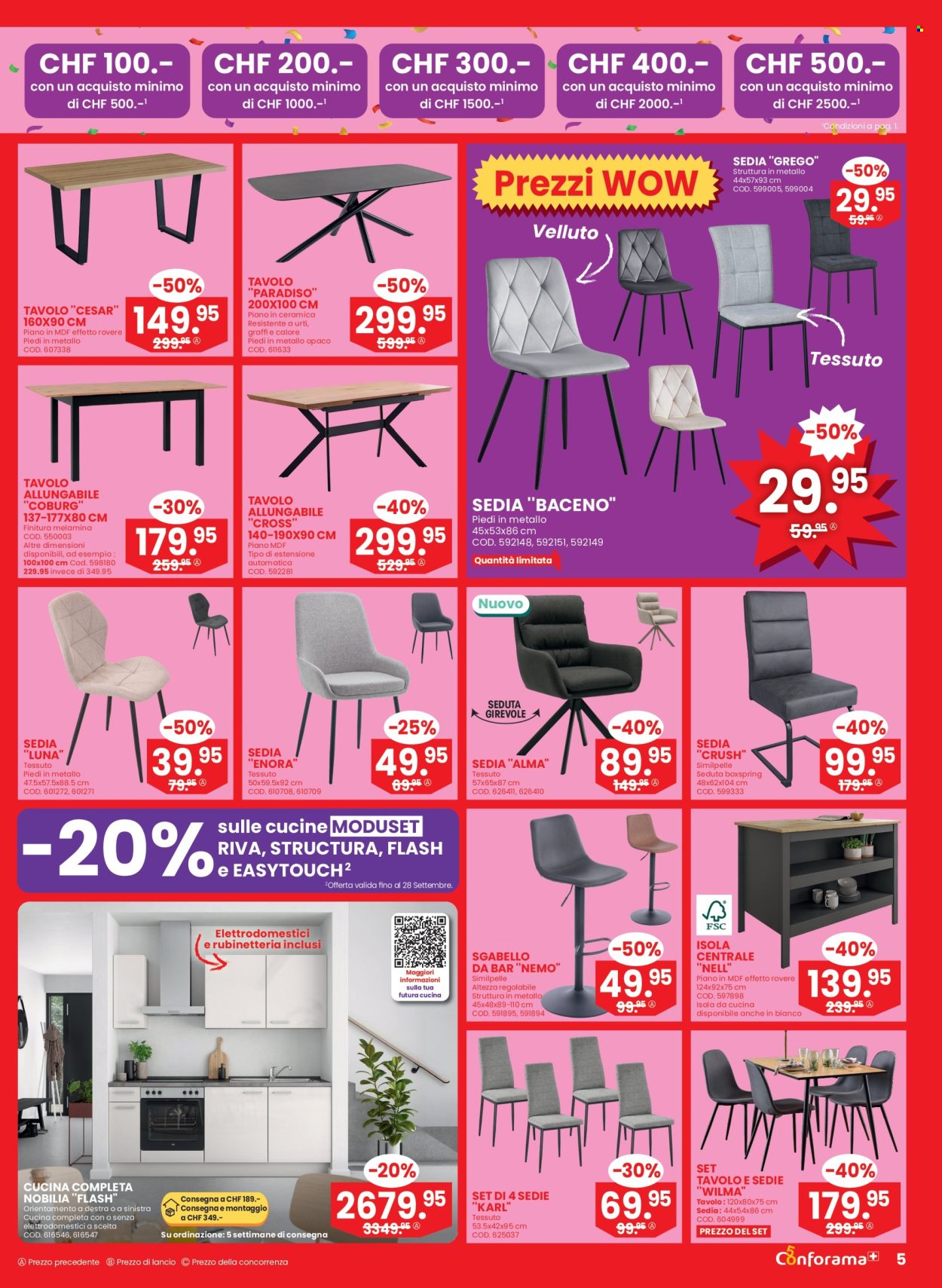 Prospekte Conforama - 2.9.2026 - 15.9.2026. Seite 5. Seite 5