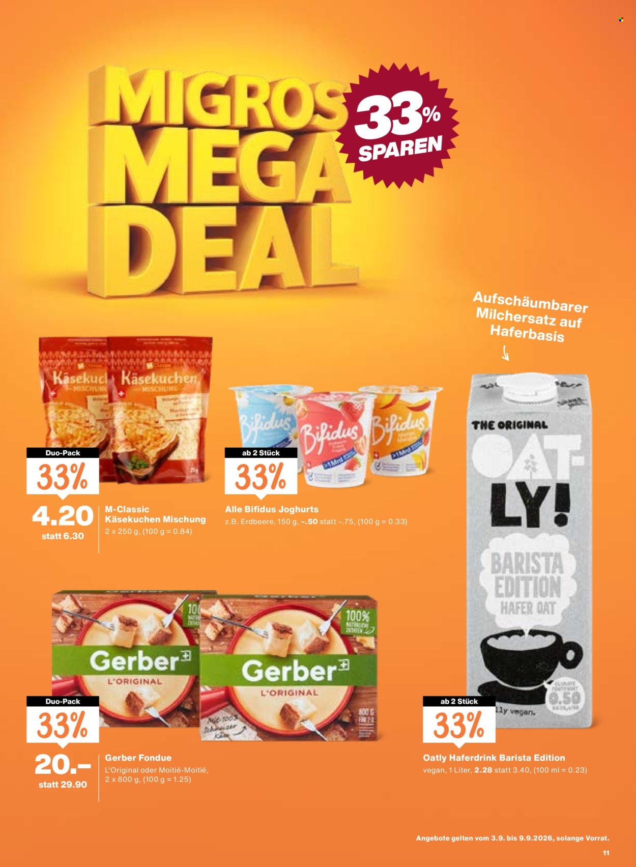 Prospekte Migros - 3.9.2026 - 9.9.2026. Seite 11. Seite 11