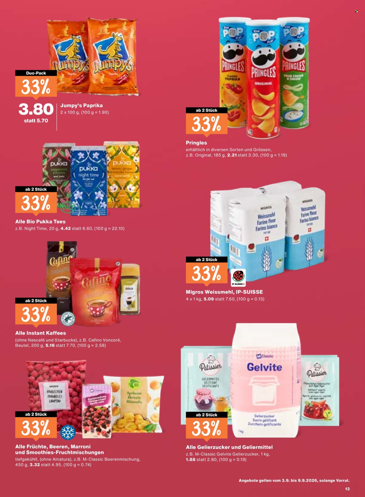 Prospekte Migros - 3.9.2026 - 9.9.2026. Seite 13. Seite 13