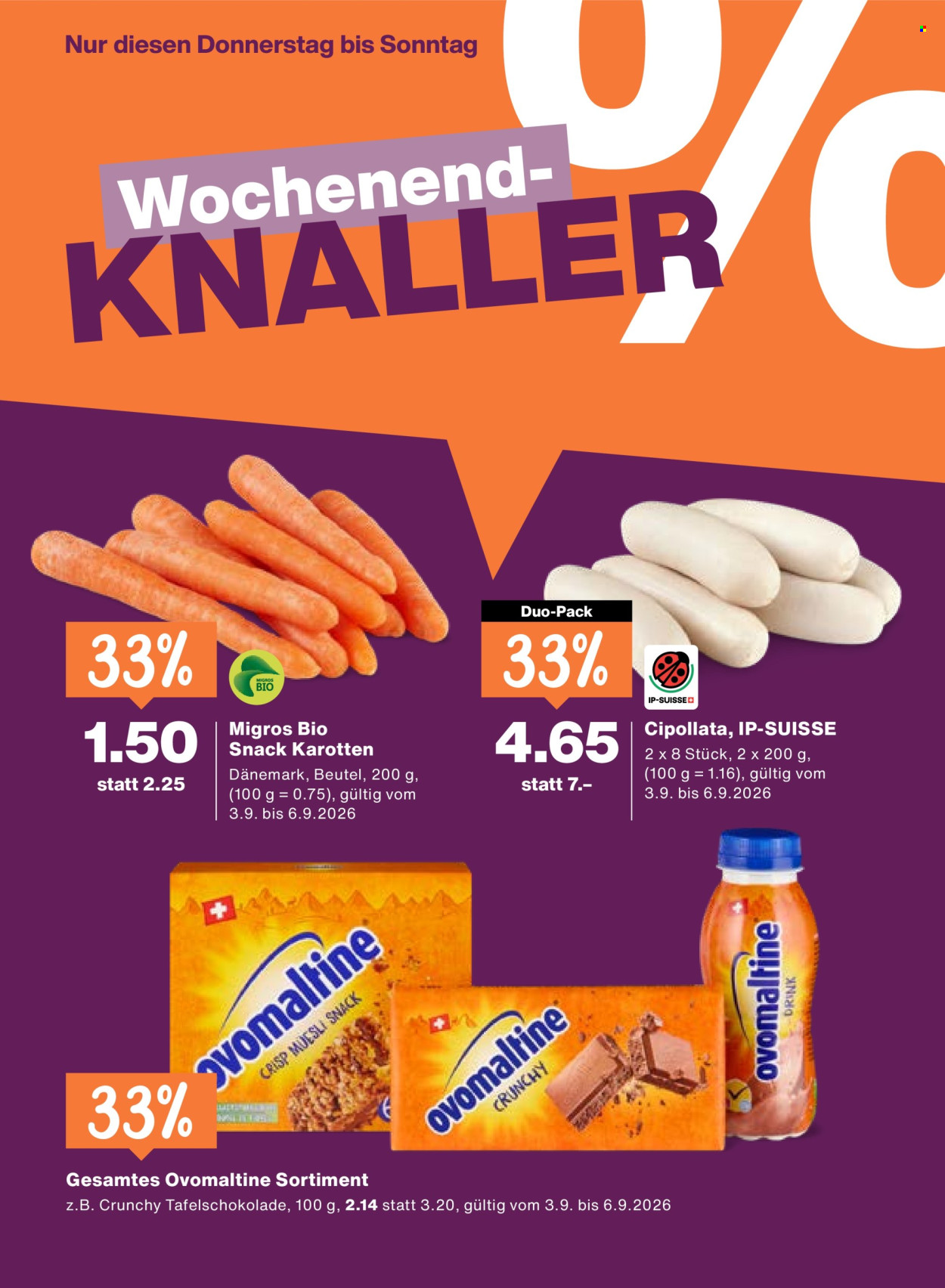 Prospekte Migros - 3.9.2026 - 9.9.2026. Seite 20. Seite 20