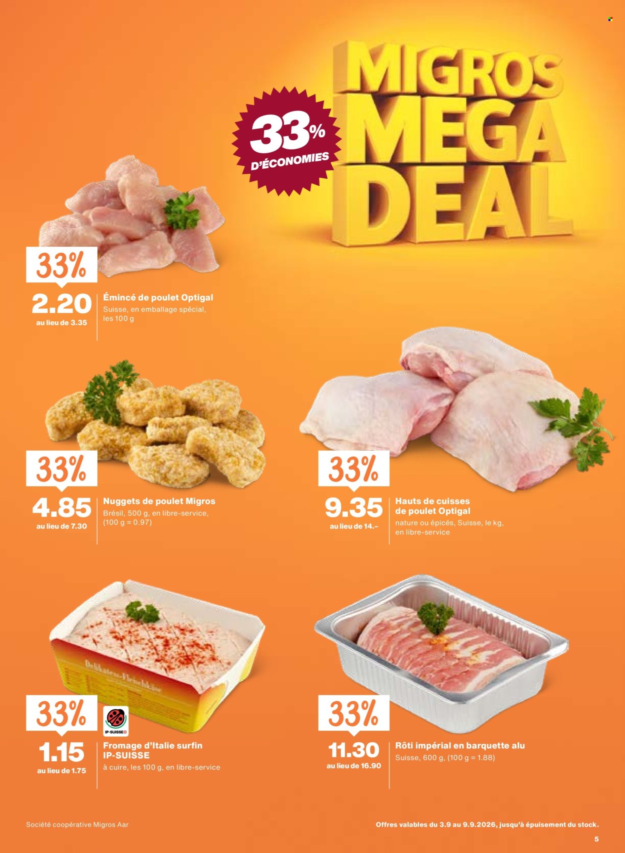 Prospekte Migros - 3.9.2026 - 9.9.2026. Seite 5. Seite 5