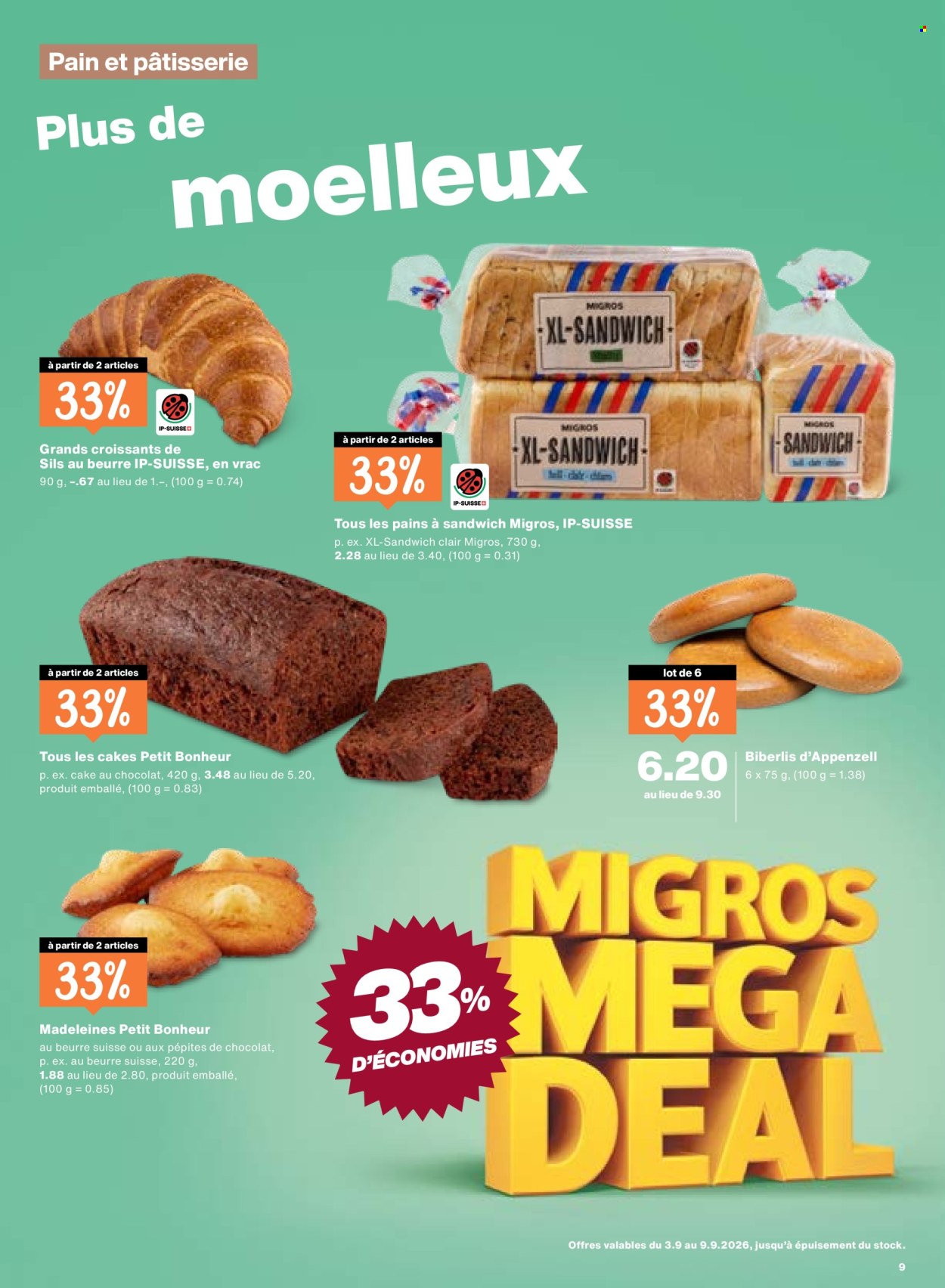 Prospekte Migros - 3.9.2026 - 9.9.2026. Seite 9. Seite 9