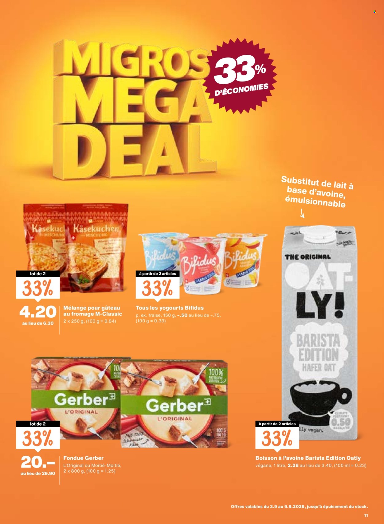 Prospekte Migros - 3.9.2026 - 9.9.2026. Seite 11. Seite 11
