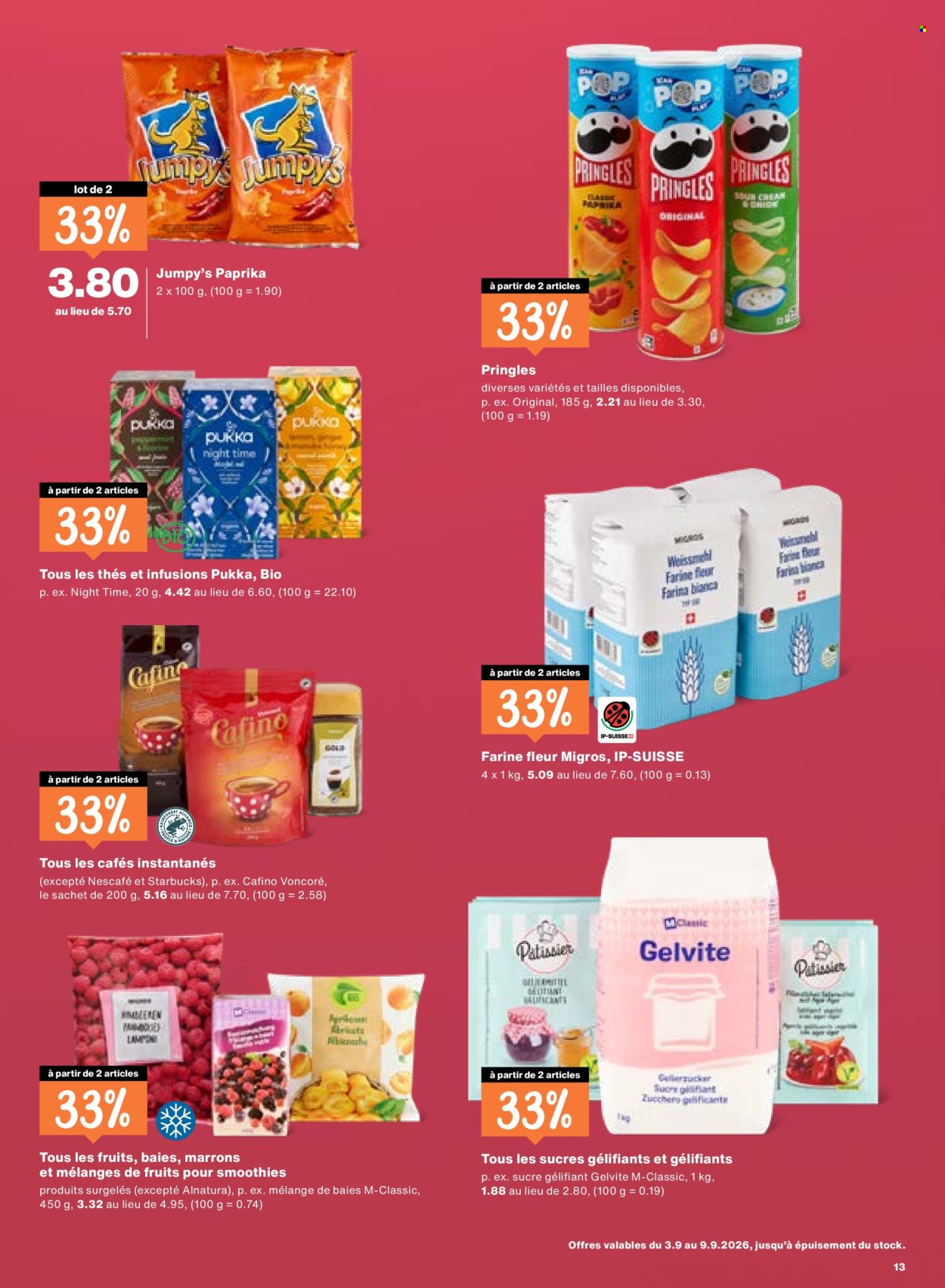 Prospekte Migros - 3.9.2026 - 9.9.2026. Seite 13. Seite 13