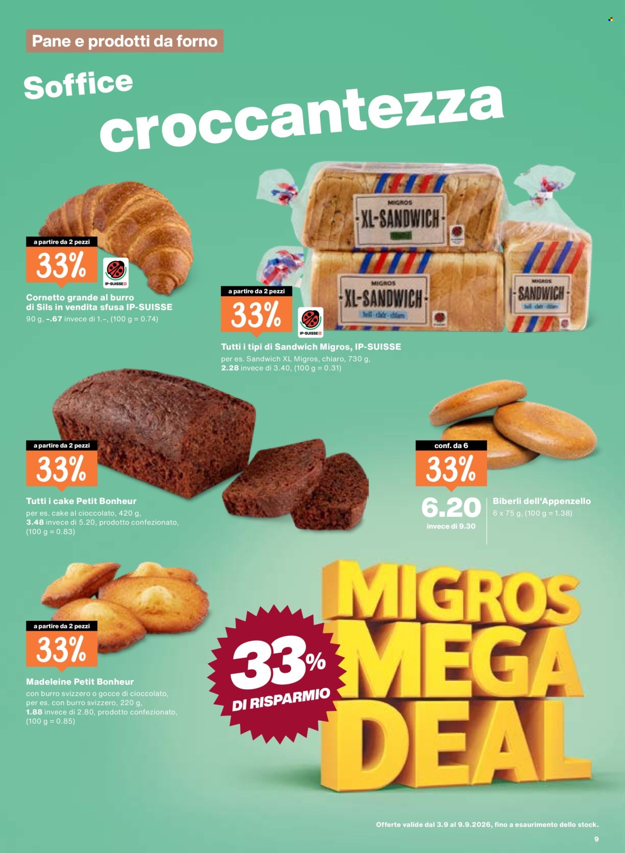 Prospekte Migros - 3.9.2026 - 9.9.2026. Seite 9. Seite 9