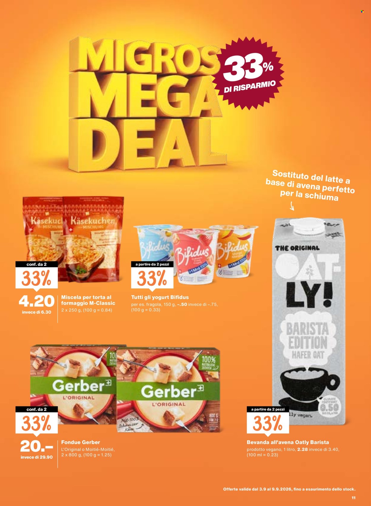 Prospekte Migros - 3.9.2026 - 9.9.2026. Seite 11. Seite 11
