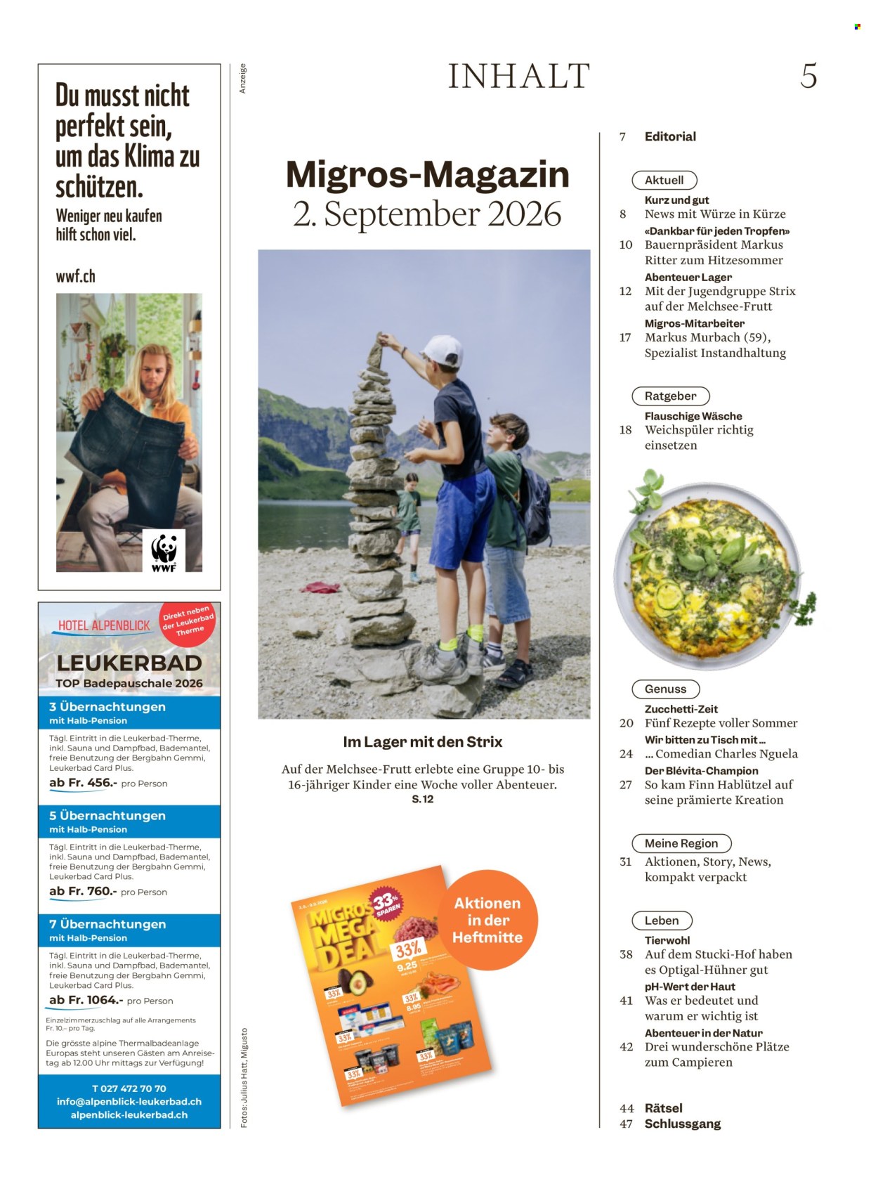 Prospekte Migros - 2.9.2026 - 9.9.2026. Seite 5. Seite 5